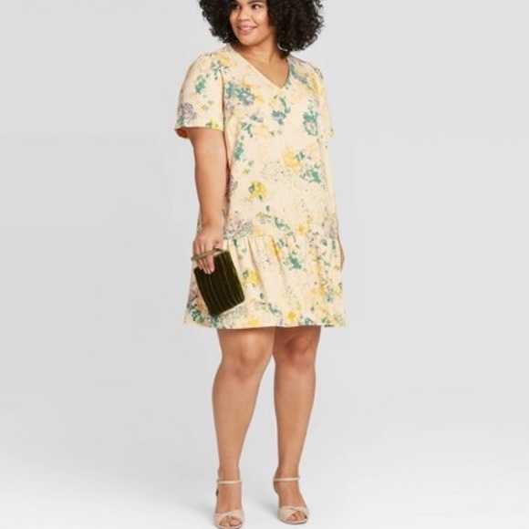 a new day Dresses & Skirts - A New Day Floral Print Ruffle Hem Dress